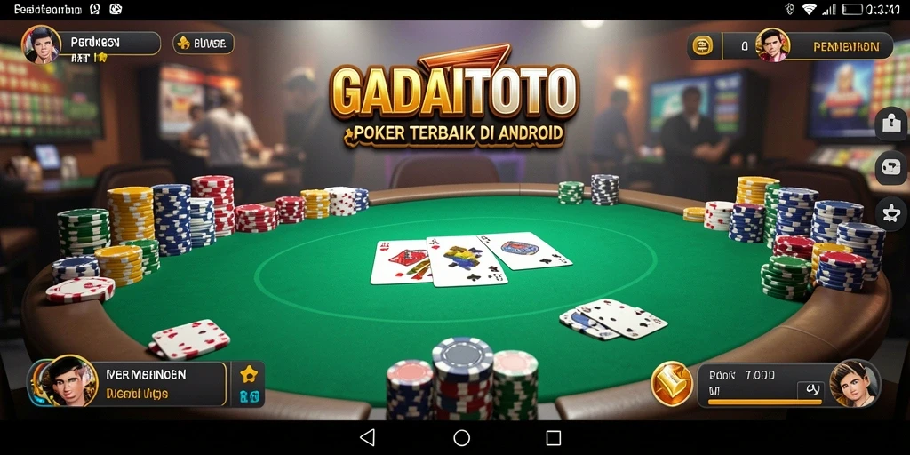 Screenshot utama gameplay Poker GADAITOTO yang seru dan kompetitif.