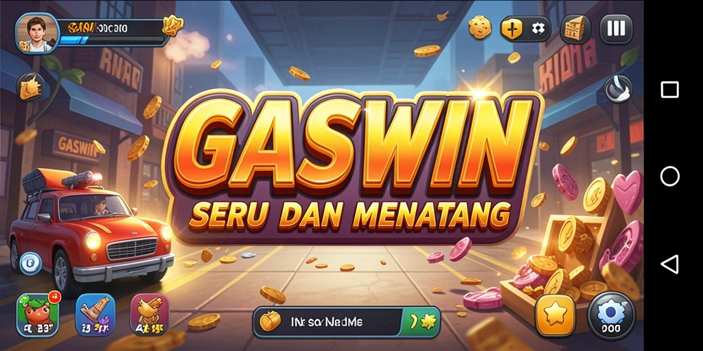 Tampilan seru dari gameplay GASWIN yang menantang.