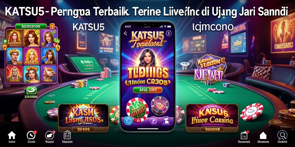 Gameplay seru KATSU5 dengan dealer langsung menanti Anda.