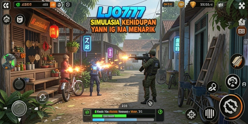 Tampilan gameplay LJO777 dengan karakter dan lingkungan yang dinamis.