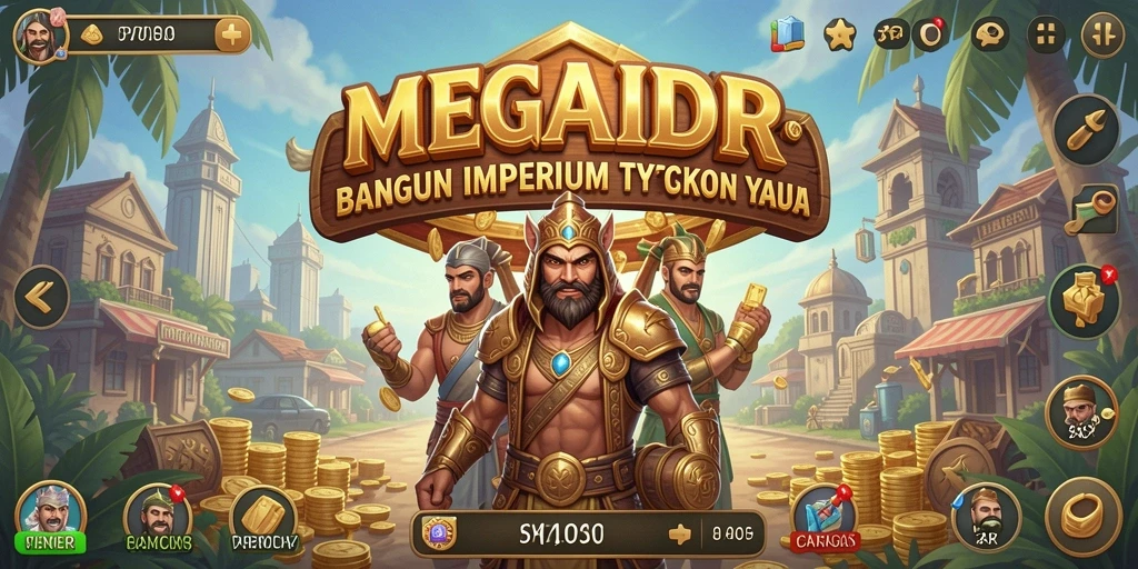 Tangkapan layar gameplay MEGAIDR yang menampilkan strategi Tycoon.