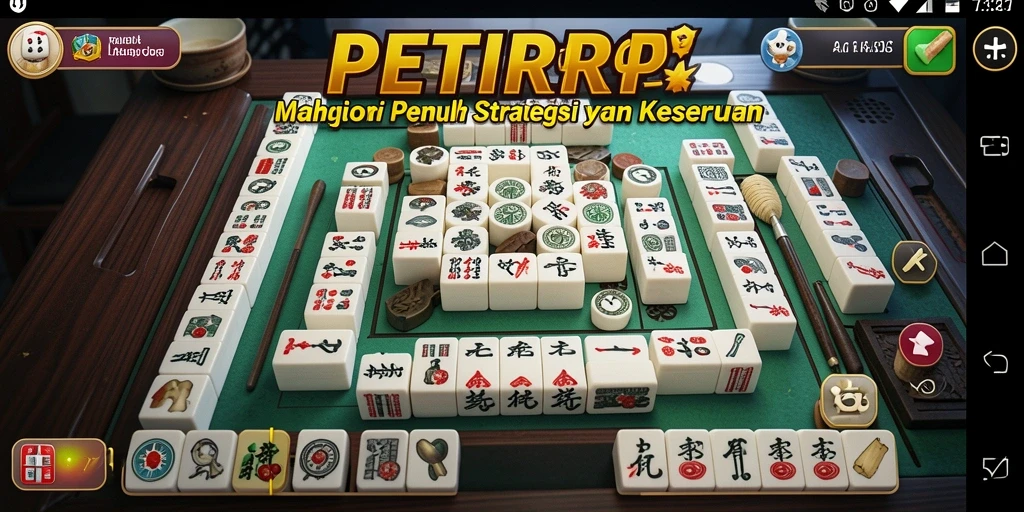 Tampilan menarik dari gameplay Mahjong di PETIRRP.