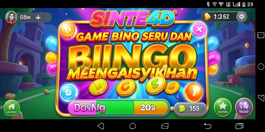 Gameplay menarik SINTE4D dengan suasana Bingo yang seru.