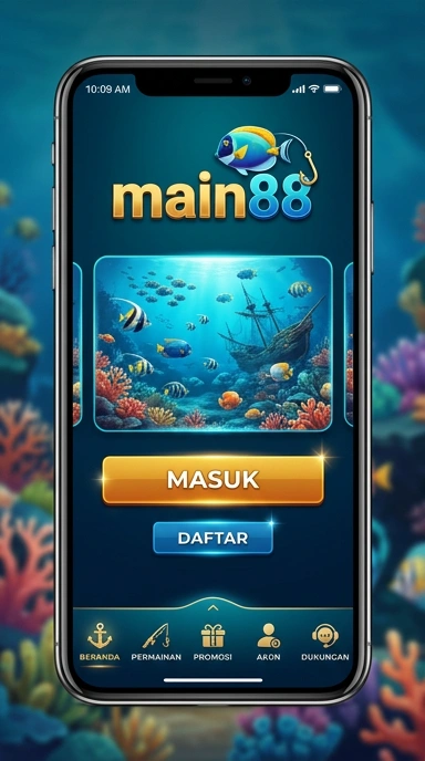 Tampilan utama aplikasi main88 yang menarik dan mudah digunakan.